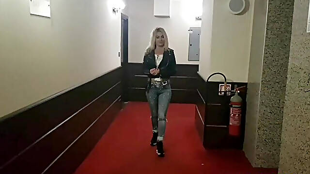 Risky Public Sex Prank for a British Blonde Couple