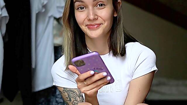 Blonde teen amateur teasing solo