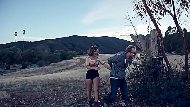 Hot anal sex hardcore enjoying by three babes outdoor