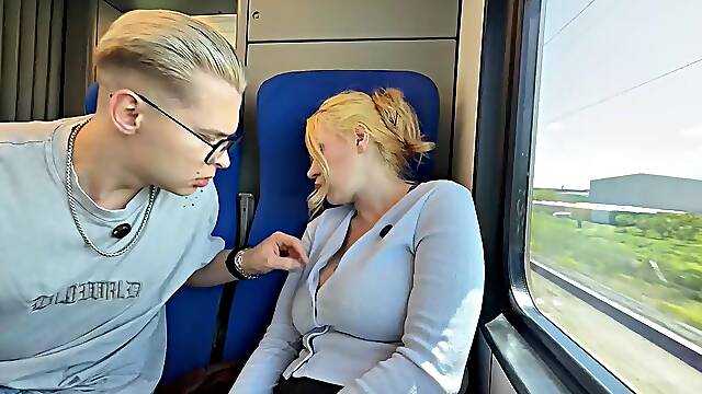 Busty Blonde Hentai Stepmom Fucked on Vacation
