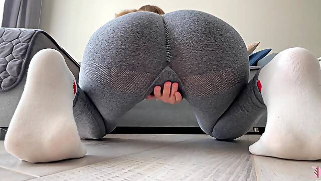 Amatrice Solo Squirt, Extreme Squirt Orgasme, Pieds Legging