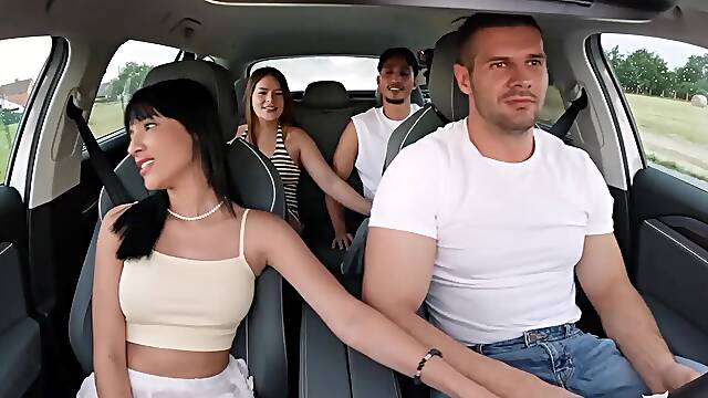 Hot Latinas Share Dicks In Outdoor Fivesome Orgy! With Ema Ribeiro And Sofi Miel