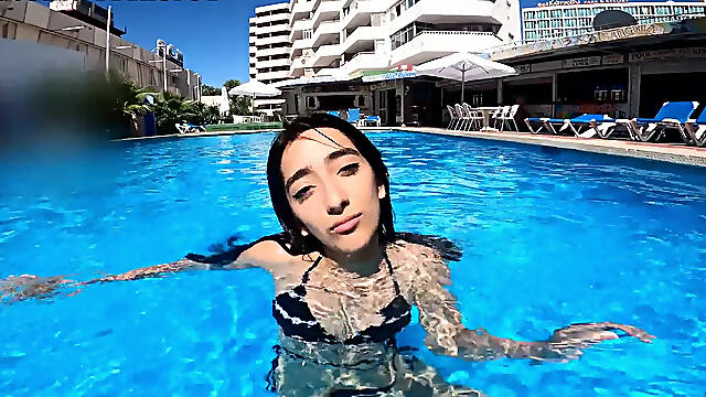 Argentinian Slut Is Picked Up From The Swimming Pool And Fucked In Her Hotel Room
