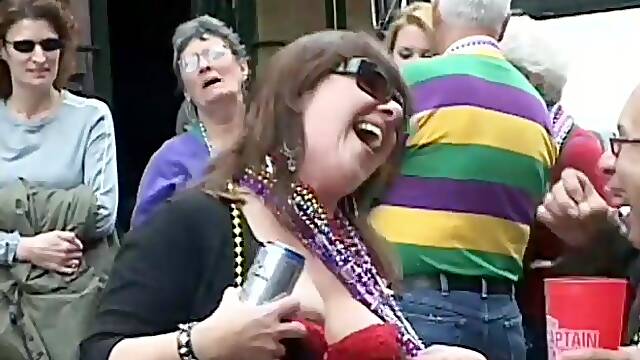 Public Nudity Whores Love To Flash You, What is it about Mardi Gras that makes these women lose all of their inhibitions? Everywhere you look in the streets there are delicious hotties fighting...