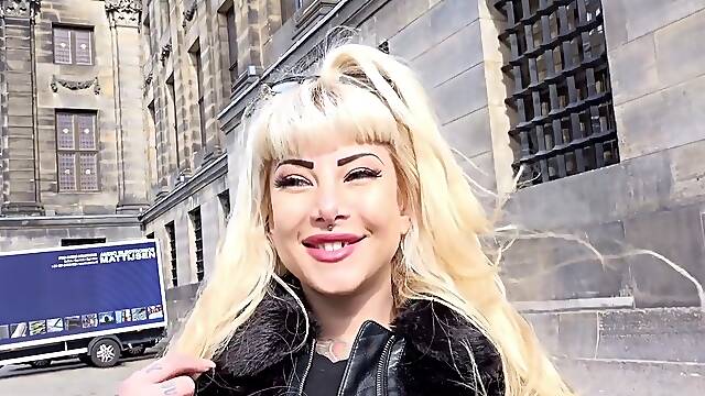Real Dutch Gal Kitana Coarse Anal Screw At Street Pickup Casting