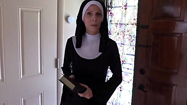 Nonne Baise, Essayer Anal, Nonne Éjaculation Interne