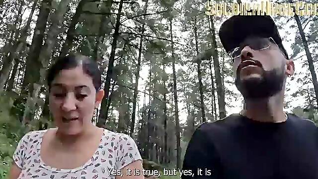 Curvy MILF Teresa Ferrer Fucks Outdoors After Getting Lost In The Woods