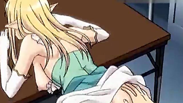 Hentai babe gets dicked harad by her horny Elf