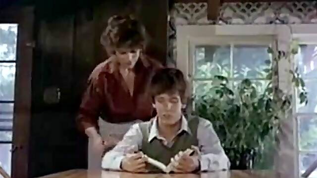 Horny Kay Parker catches the boy