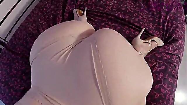 Cumshoot on my Stepsister's large pants!