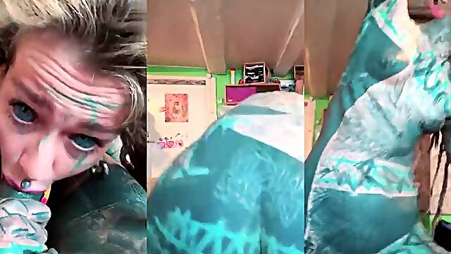 Tattooed Angel Takes POV Screw and Creamy Finish