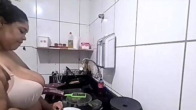 Making dinner for my stepson. ????