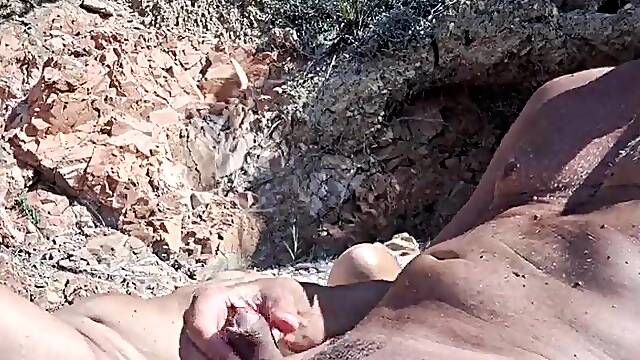 Dangerous beach tugjob a palatable mother id like to fuck makes me come