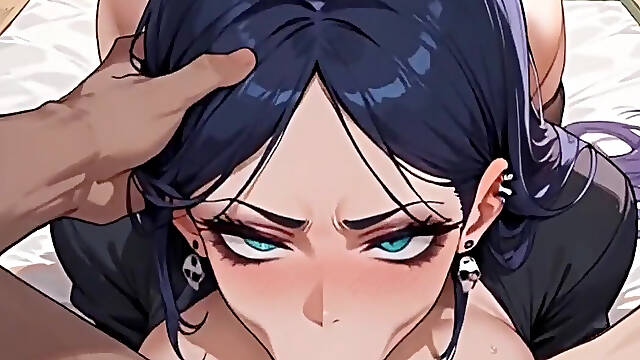 Anime Ai My Ex-girlfriend Invites Me to Her House to Give Me a Deep Throat