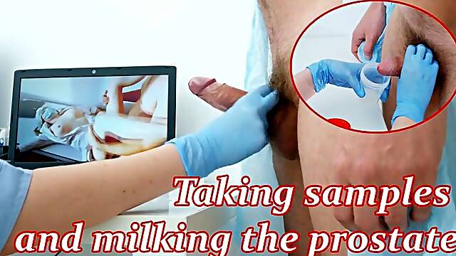 Milking Femdom Nurse, Examen Prostate, Sperme Medical