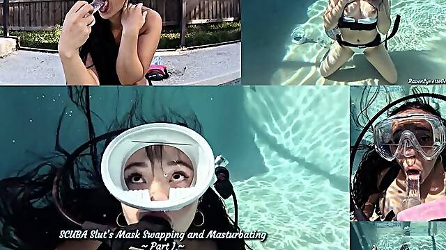SCUBA SLUT’S MASK SWAPPING AND MASTURBATING- PART I 1080p
