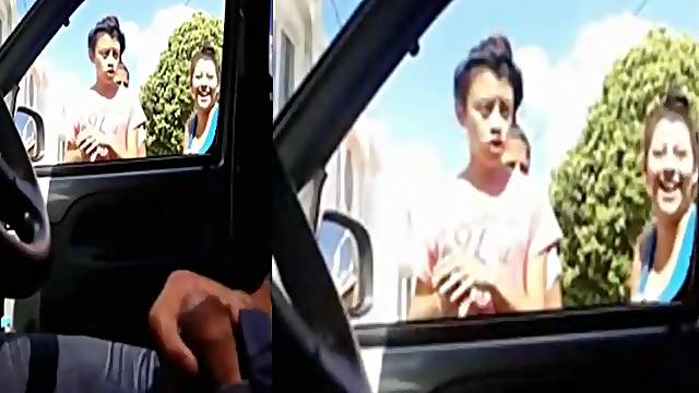 Exhibitionniste Branlette, Branlette En Voiture Public