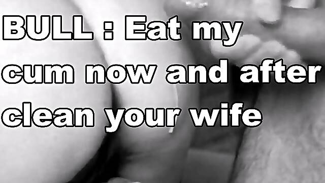 Cum Eaiting Cuckold, Enseignante Threesome, Humiliation Mari, Histoire De Cocu