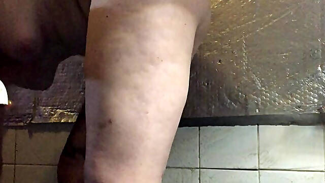 Epic View of My Ass and Bush in Your Face as I Do Naked Deep Cleaning in My Bathroom!