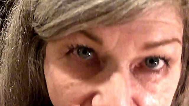 Sexy Granny Swallows! Passionate POV Blowjob! Maxxximummilf